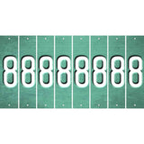 Mint Oil Rubbed Cut Fun Strips (Set of 8) 9