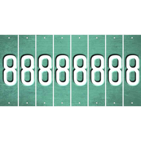 Mint Oil Rubbed Cut Fun Strips (Set of 8) 9