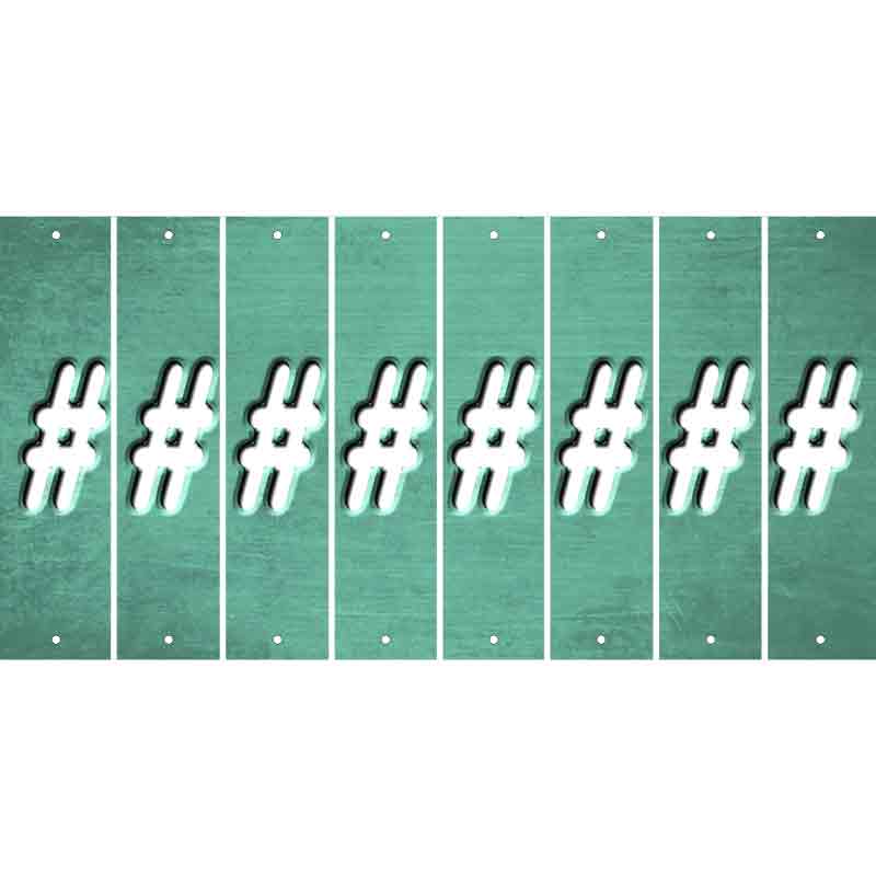 Mint Oil Rubbed Cut Fun Strips (Set of 8) @