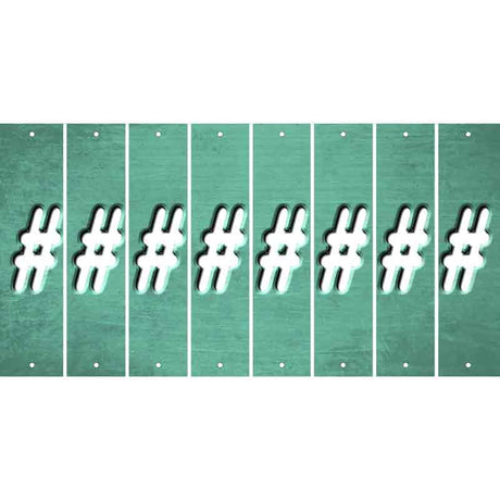 Mint Oil Rubbed Cut Fun Strips (Set of 8) @