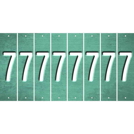 Mint Oil Rubbed Cut Fun Strips (Set of 8) 8