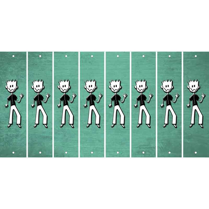 Mint Oil Rubbed Cut Fun Strips (Set of 8) DAD