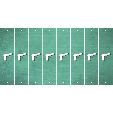 Mint Oil Rubbed Cut Fun Strips (Set of 8) HANDGUN
