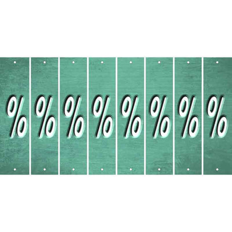 Mint Oil Rubbed Cut Fun Strips (Set of 8) -