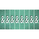 Mint Oil Rubbed Cut Fun Strips (Set of 8) HEART