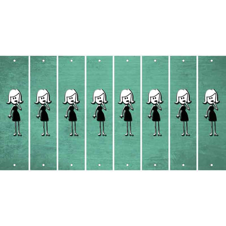 Mint Oil Rubbed Cut Fun Strips (Set of 8) MOM