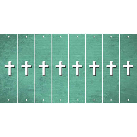 Mint Oil Rubbed Cut Fun Strips (Set of 8) CROSS
