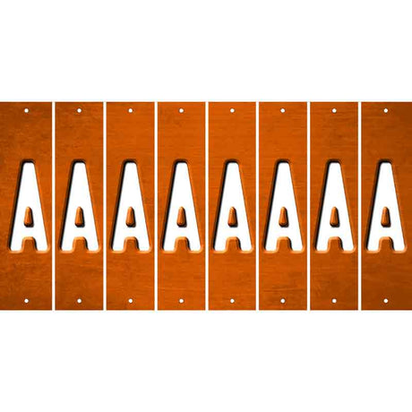 Orange Oil Rubbed Cut Fun Strips (Set of 8) B