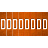 Orange Oil Rubbed Cut Fun Strips (Set of 8) E