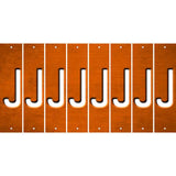 Orange Oil Rubbed Cut Fun Strips (Set of 8) K