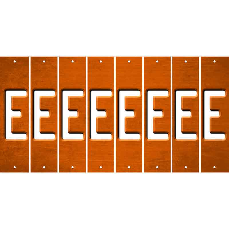 Orange Oil Rubbed Cut Fun Strips (Set of 8) F