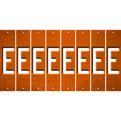 Orange Oil Rubbed Cut Fun Strips (Set of 8) F