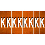 Orange Oil Rubbed Cut Fun Strips (Set of 8) L