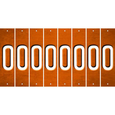 Orange Oil Rubbed Cut Fun Strips (Set of 8) P