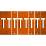 Orange Oil Rubbed Cut Fun Strips (Set of 8) U