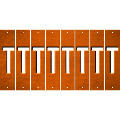 Orange Oil Rubbed Cut Fun Strips (Set of 8) U