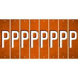 Orange Oil Rubbed Cut Fun Strips (Set of 8) Q