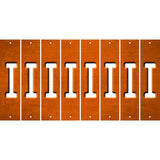 Orange Oil Rubbed Cut Fun Strips (Set of 8) J