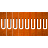 Orange Oil Rubbed Cut Fun Strips (Set of 8) V