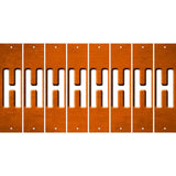 Orange Oil Rubbed Cut Fun Strips (Set of 8) I