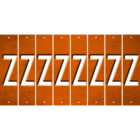 Orange Oil Rubbed Cut Fun Strips (Set of 8) 0