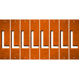 Orange Oil Rubbed Cut Fun Strips (Set of 8) M