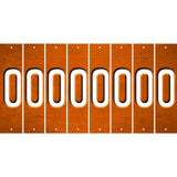 Orange Oil Rubbed Cut Fun Strips (Set of 8) 1