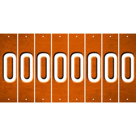 Orange Oil Rubbed Cut Fun Strips (Set of 8) 1