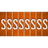 Orange Oil Rubbed Cut Fun Strips (Set of 8) T