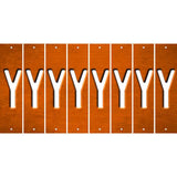 Orange Oil Rubbed Cut Fun Strips (Set of 8) Z