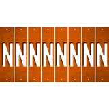 Orange Oil Rubbed Cut Fun Strips (Set of 8) O