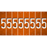 Orange Oil Rubbed Cut Fun Strips (Set of 8) 6