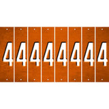 Orange Oil Rubbed Cut Fun Strips (Set of 8) 5