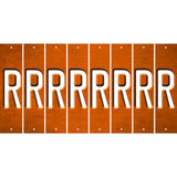 Orange Oil Rubbed Cut Fun Strips (Set of 8) S