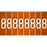 Orange Oil Rubbed Cut Fun Strips (Set of 8) 9