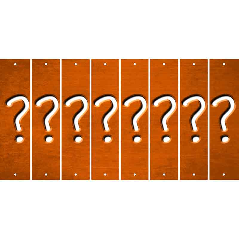 Orange Oil Rubbed Cut Fun Strips (Set of 8) %