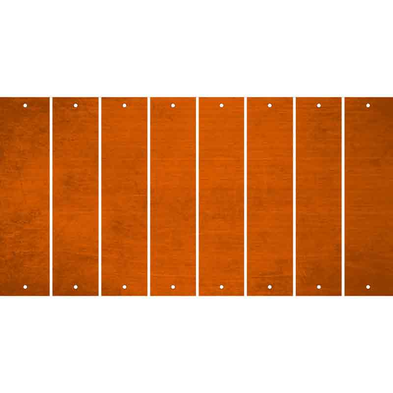 Orange Oil Rubbed Cut Fun Strips (Set of 8) '