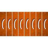 Orange Oil Rubbed Cut Fun Strips (Set of 8) )