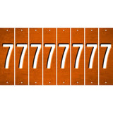 Orange Oil Rubbed Cut Fun Strips (Set of 8) 8