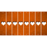 Orange Oil Rubbed Cut Fun Strips (Set of 8) ?