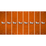 Orange Oil Rubbed Cut Fun Strips (Set of 8) DOG