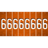 Orange Oil Rubbed Cut Fun Strips (Set of 8) 7