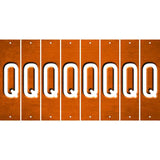 Orange Oil Rubbed Cut Fun Strips (Set of 8) R