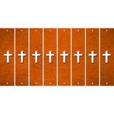 Orange Oil Rubbed Cut Fun Strips (Set of 8) CROSS