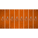 Orange Oil Rubbed Cut Fun Strips (Set of 8) MIDDLE FINGER