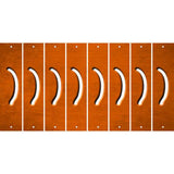 Orange Oil Rubbed Cut Fun Strips (Set of 8) 2ND AMENDMENT