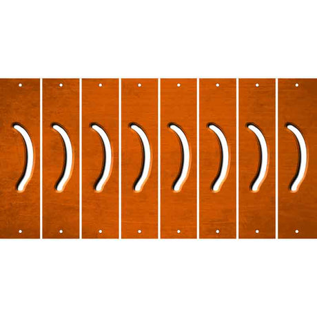 Orange Oil Rubbed Cut Fun Strips (Set of 8) 2ND AMENDMENT