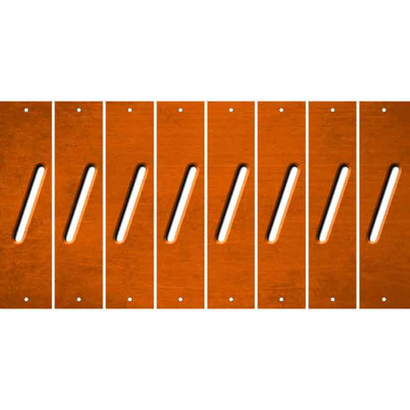 Orange Oil Rubbed Cut Fun Strips (Set of 8) (