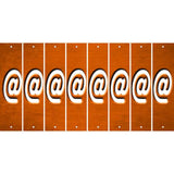 Orange Oil Rubbed Cut Fun Strips (Set of 8) !