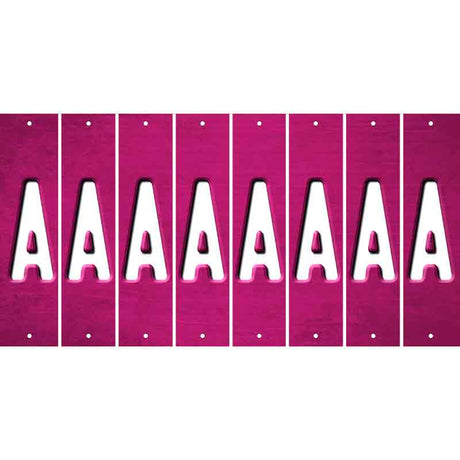 Pink Oil Rubbed Cut Fun Strips (Set of 8) B